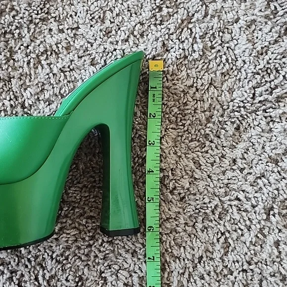 Steve Madden Bristal slip on green platform shoes-6 - Picture 9 of 11
